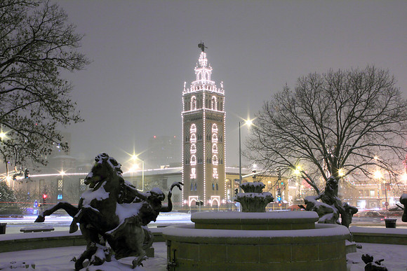 The lights of the Country Club Plaza