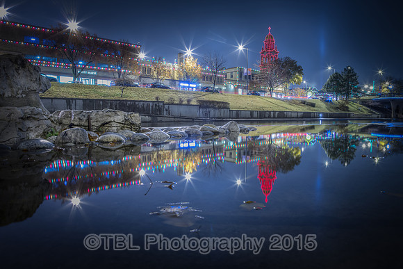 Plaza Lights and Brush Creek