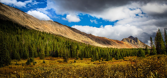 Hancock Pass with Pomeroy Mountain
