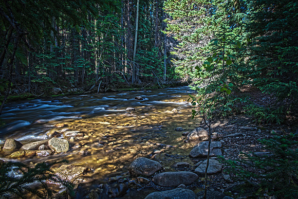 Chalk Creek by the old mill