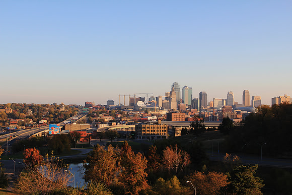 Kansas City Skyline on Halloween