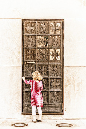 Girl at the Door