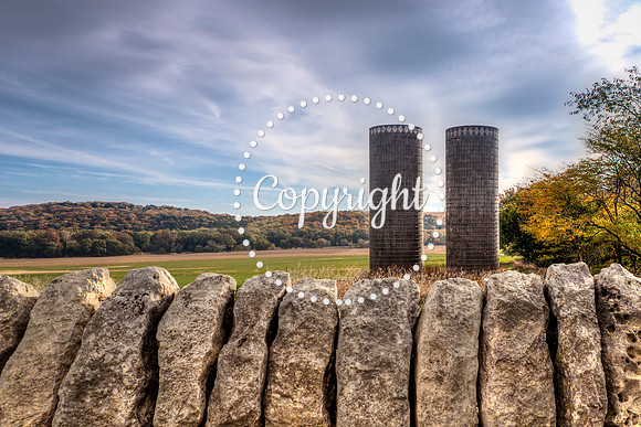 Wall top and silos