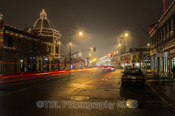 The Country Club Plaza Lights in the Fog
