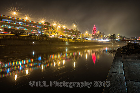 The Country Club Plaza Lights in the Fog