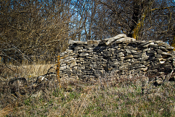 Chase County rock wall