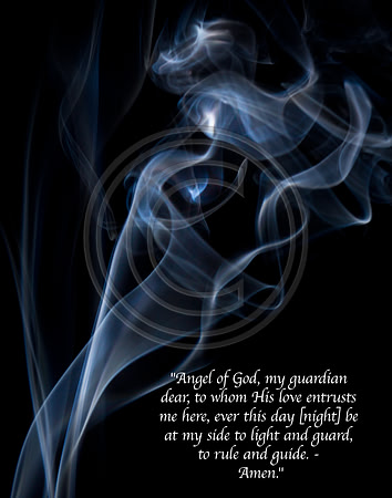 11x14 guardian angel smoke angel prayer