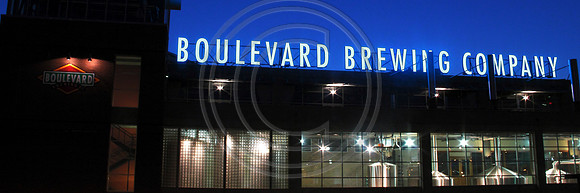 Boulevard Brewery at dusk