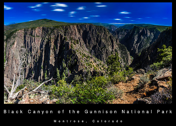gunnison black canyon pano 5x7