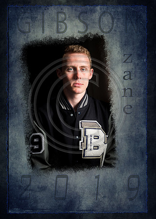 senior card 5x7 blue background