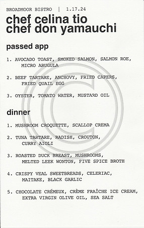 20240117 bradomoor guest chef menu
