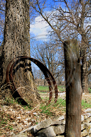 wheels and post