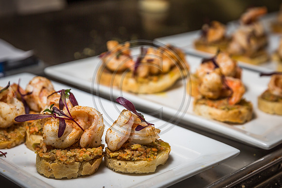 Shrimp muffuletta