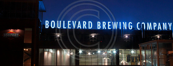 Boulevard Brewery at dusk
