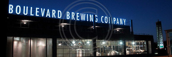 Boulevard Brewery at dusk