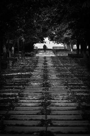 Dark Figure at The Nelson (b&w) (1 of 1)