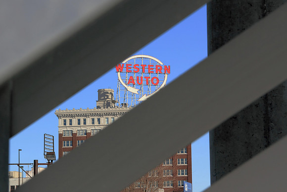 Western Auto from the stairs